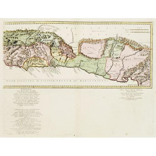 Old map image download for Cilicia Asiae Minoris pars orientalis. . .