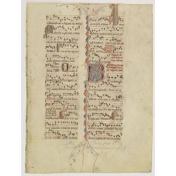 Image download for Leaf on vellum from an antiphonary.