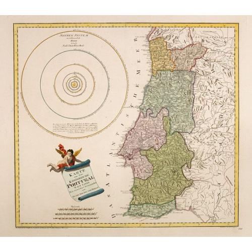 Old map image download for Karte von dem Konigreiche Portugal.