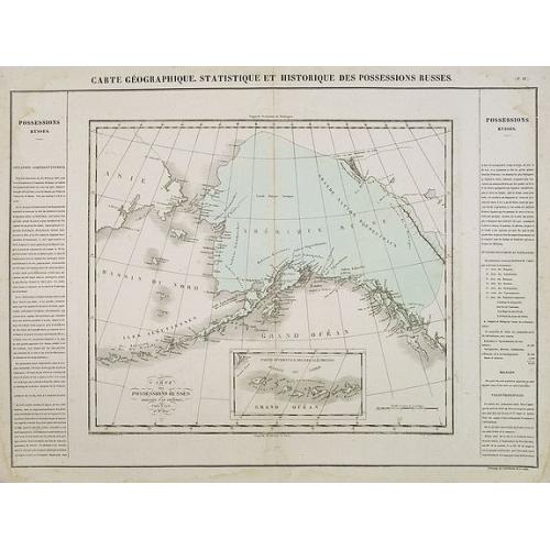 Old map image download for Carte des Possessions Russes.