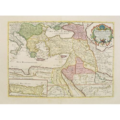 Old map image download for L'Empire des Turcs en Europe, en Asie et en Afrique.