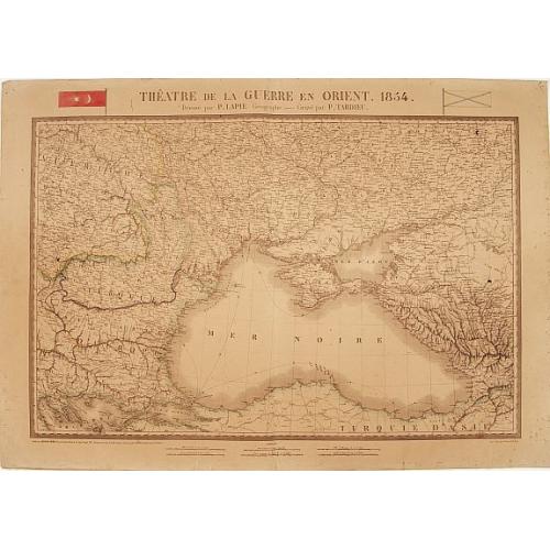 Old map image download for Théatre de la Guerre en Orient 1854.