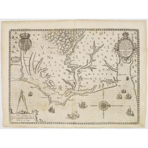Old map image download for Americae pars, Nunc Virginia dicta, primum ab Anglis. . .