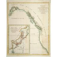 Old, Antique map image download for Karte von .. Norstwestlichen Kuste America.