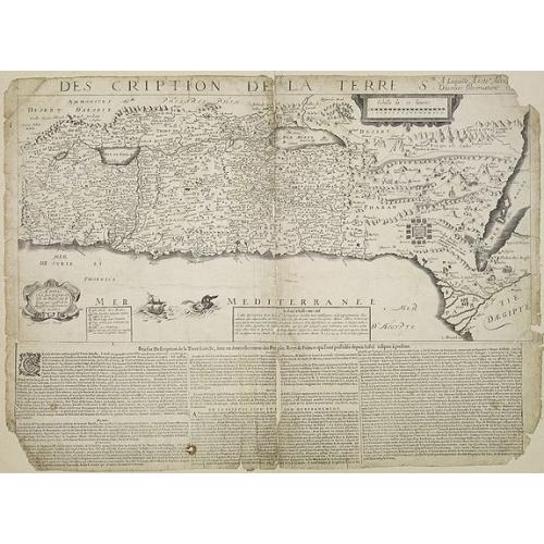 Old map image download for Description de la Terre Ste a laquelle Aesté. . .