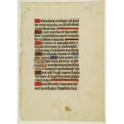 Image download for Leaf on vellum from a manuscript Book of Hours.