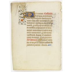 Manuscript leaf on vellum.