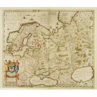 Old, Antique map image download for Novissima Russiae Tabula.