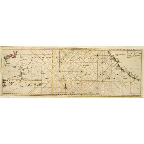 Old map image download for Carte de la Mer du Sud ou Mer Pacifique..