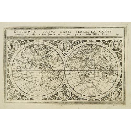 Old map image download for Descriptio totius orbis terrae. Ex varys..