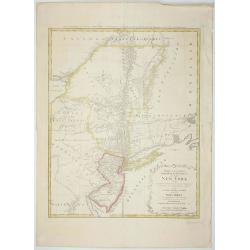 Mappa Geographica provinciae Nova.. NEW-YORK..