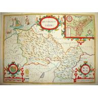 Old, Antique map image download for Denbighshire.