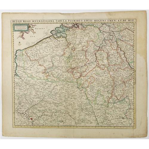 Old map image download for Belgii Regii Accuratissima Tabula Pluribus Locis. . .