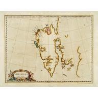 Old, Antique map image download for Spitsberga.