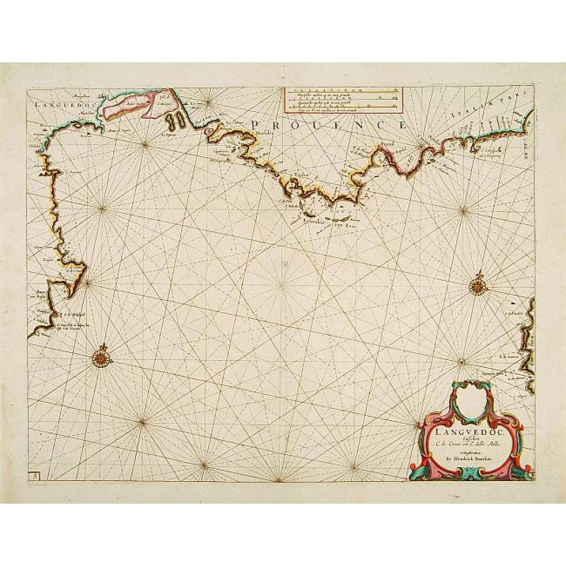 Languedoc tusschen C.de Creos en C.delle Melle.