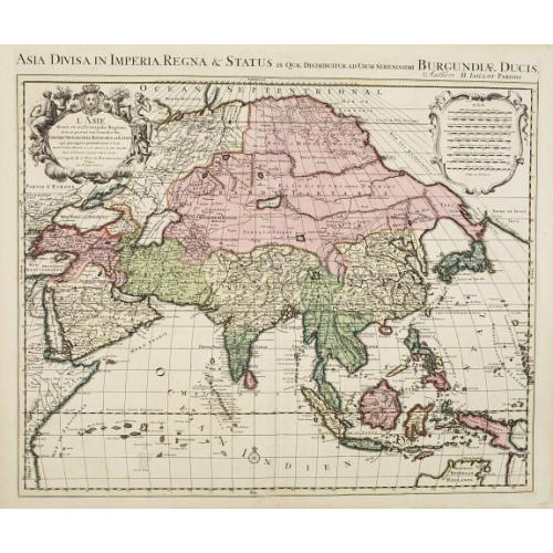 Old map image download for L'Asie divise en ses Principales regions. . .