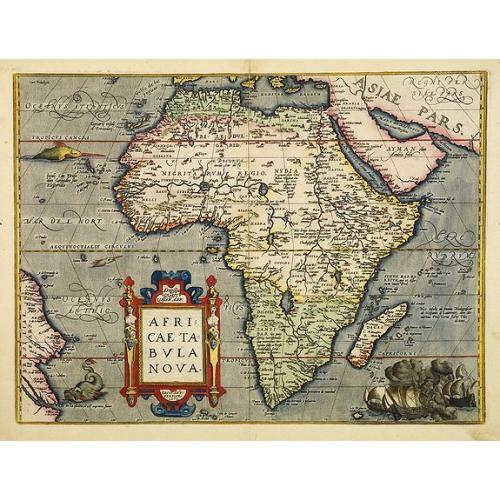 Old map image download for Africae Tabula Nova.