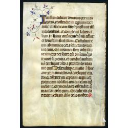 Leaf on vellum from a Missal.