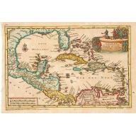 Old, Antique map image download for Iukatan en vaste kusten van Nieuw Spanje..