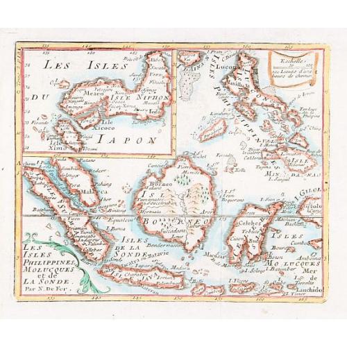 Old map image download for Les isles Philippines, Molucques../Les isles du Iapon