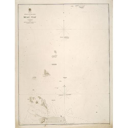 Old map image download for China Sea - Strait and Islands of Miau-Tau.