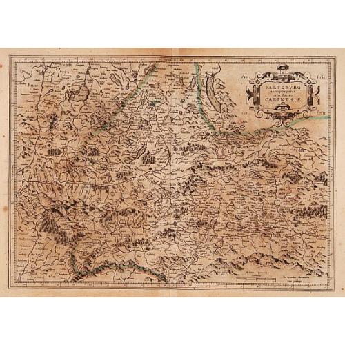 Old map image download for Saltzburg Achiepiscopatus cum Ducatu Carinthiae.