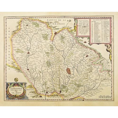 Old map image download for Cenomanorum Galliae regionis typus..