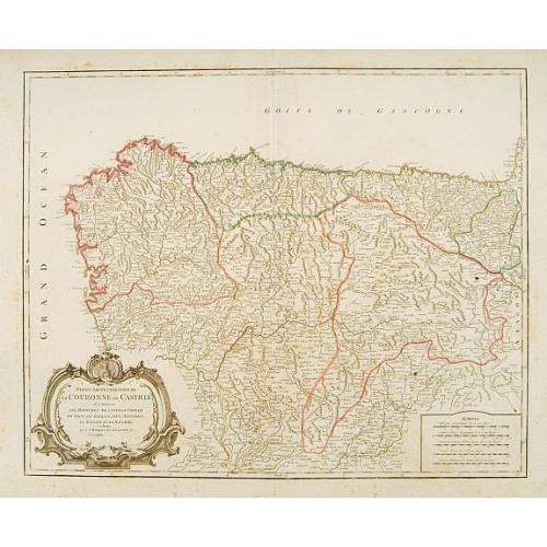 Old map image download for Partie septentrionale de la Couronne de Castille
