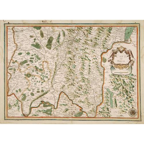 Old map image download for Carte de Bresse.