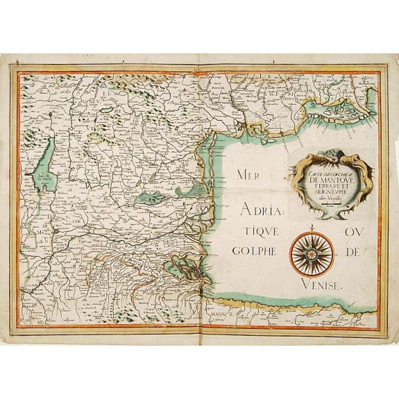 Carte des duchez de Mantoue, Ferrare.. Venise.