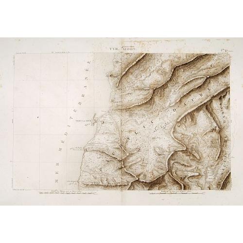 Old map image download for Tyr, Sidon.