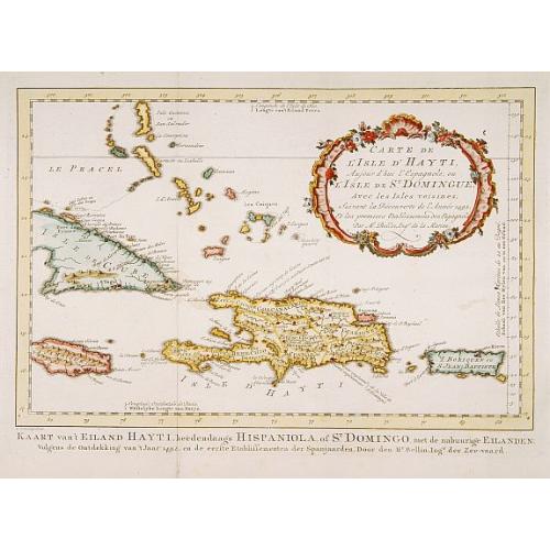 Old map image download for Carte de L'Isle d'Hayti, Aujour d'hui.. St.Domingue..