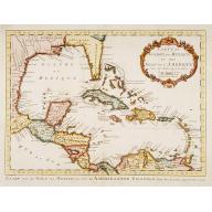 Old, Antique map image download for Carte du Golphe du Mexique et des Isles de L'Amerique.
