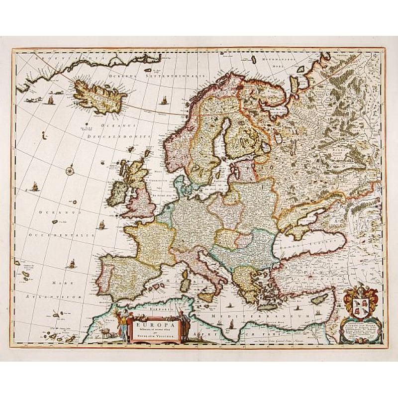 Europa delineata et recens edita.