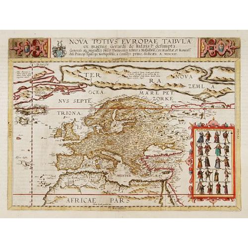 Old map image download for Nova totius Europae tabula.