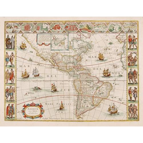 Old map image download for Americae Nova Tabula.