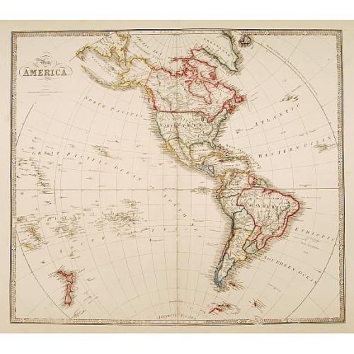 Old map image download for Map of America