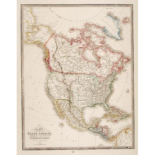 Old map image download for Map of North America..