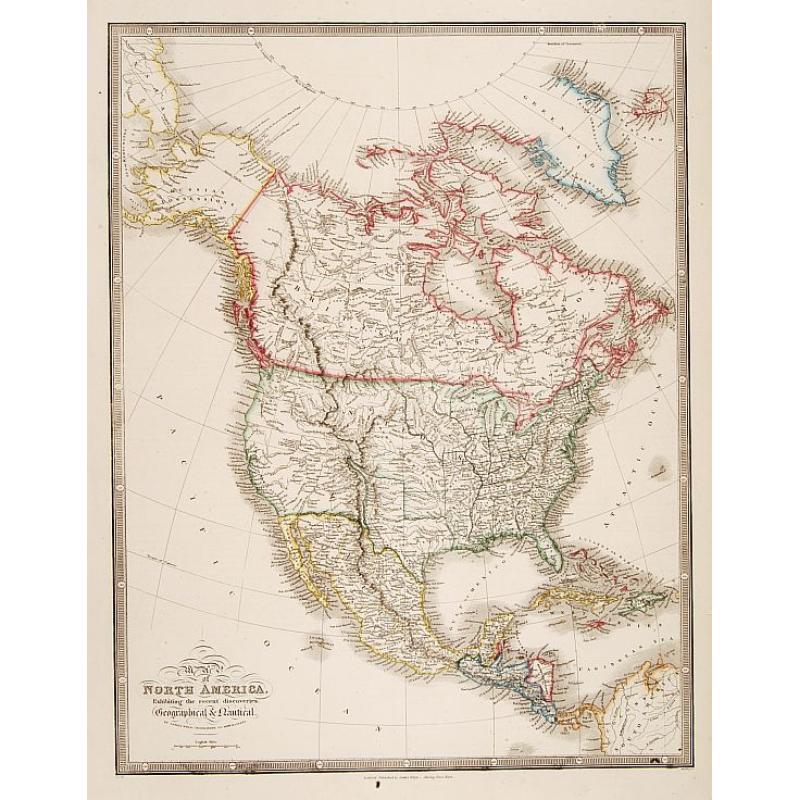Map of North America..