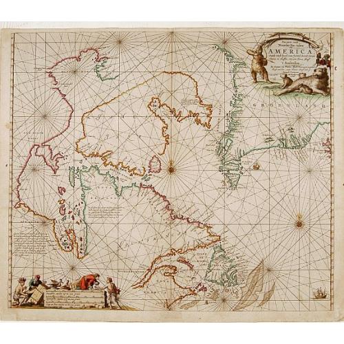 Old map image download for Pascaarte vande Noorderde Zee custen