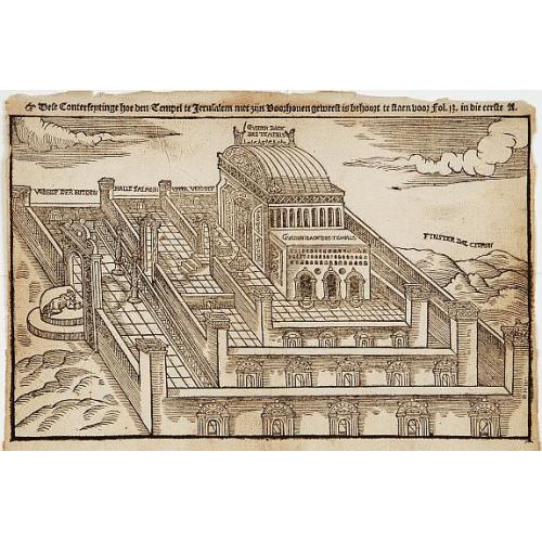 Old map image download for Dese Conterfentinge hoe den Tempel te Jerusalem