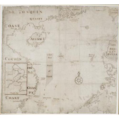 Old map image download for [Untitled manuscript chart of the South China Sea]
