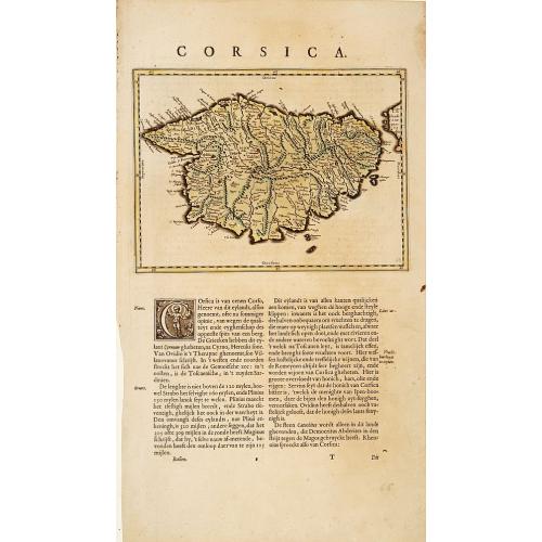 Old map image download for Corsica.