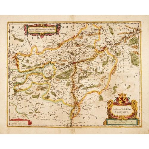 Old map image download for Namurcum comitatus