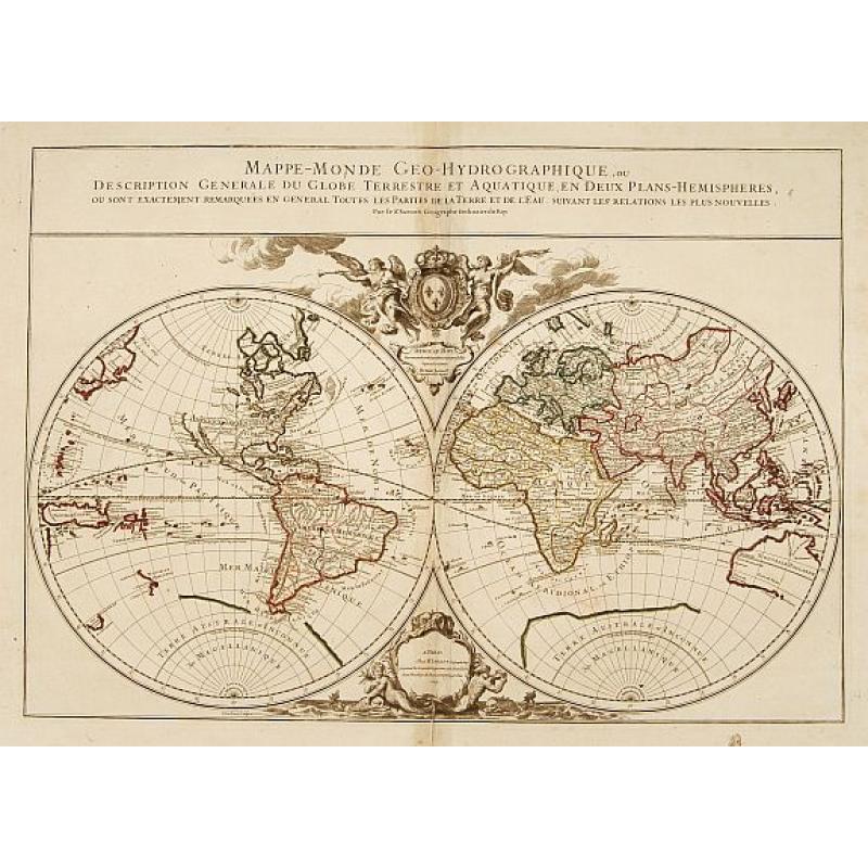 Mappe-Monde Geo-Hydrographique, ou Description Generale..