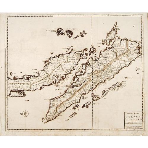Old map image download for Nieuwe Kaart van het Eyland Sumatra..