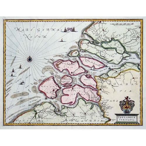 Old map image download for Zeelandia Comitatus.
