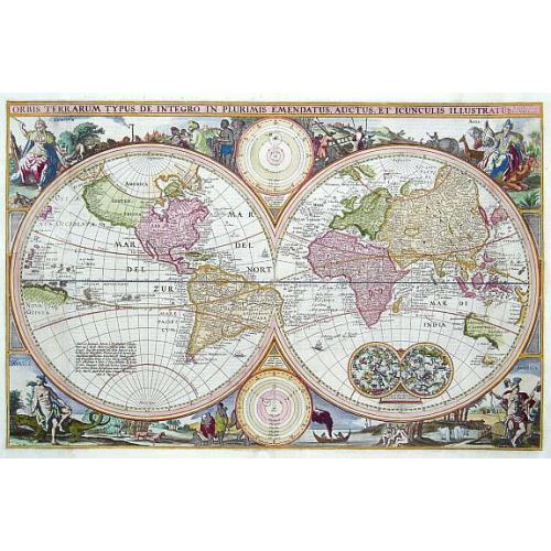 Old map image download for Orbis Terrarum Typus De Integro In Plurimis..