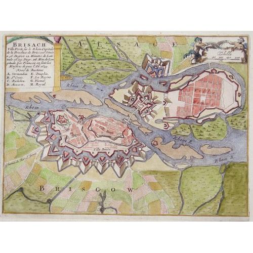 Old map image download for Brisach.