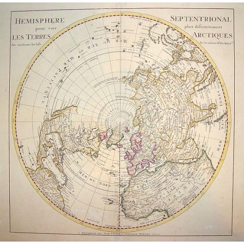Old map image download for Hemisphere Septentrional pour voir plus.. les Terres..
